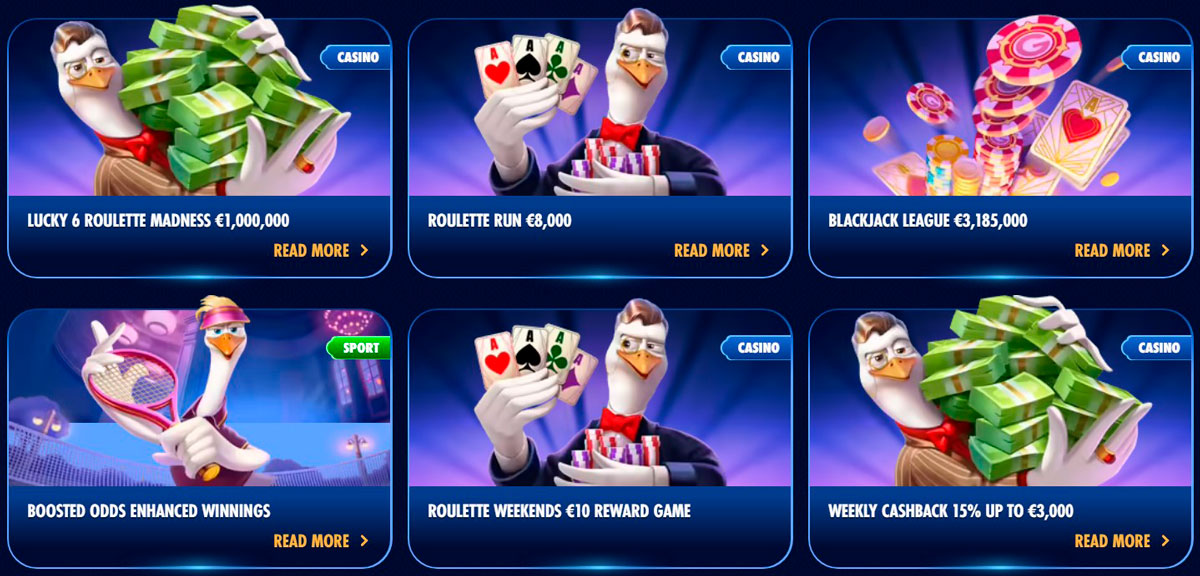 WinGaga Casino Bonuses and Promotions