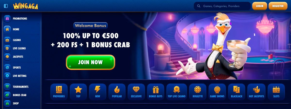 WinGaga Casino Official Site